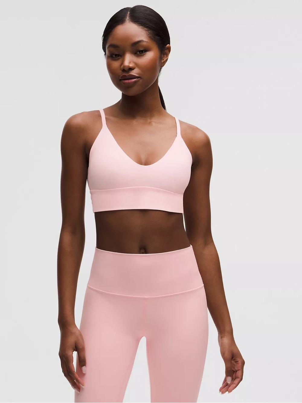 Lululemon Focuser Scoop-Neck Bra Nulu Pink Pearl Size S A/B Cup